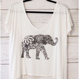 Tokyo Darling Elephant Oversized Crop Size Medium